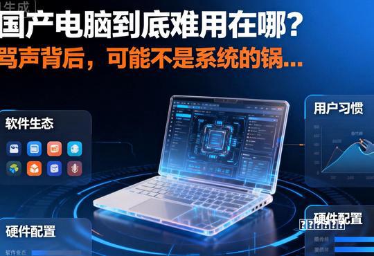 国产电脑全网吐槽难用！实测才懂思路，大多问题真不是系统的锅